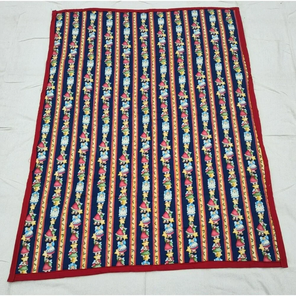 Handmade Country Angel Lap Quilt, 39